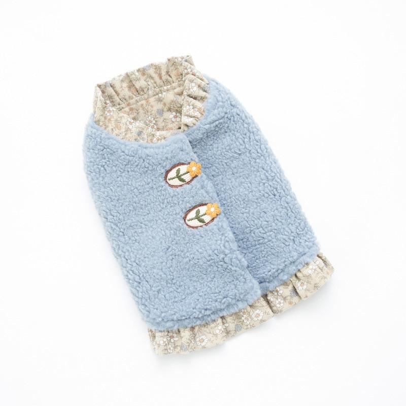 

Reversible Dog Coat Jacket Winter Pet Apparel Puppy Clothing Yorkshire Pomeranian Maltese Bichon Poodle Schnauzer Dog Clothes S синий