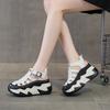 88011 Leather Women's Shoes Summer New Muffin Thick-soled Inner Height-increasing Sports and Leisure Shoes