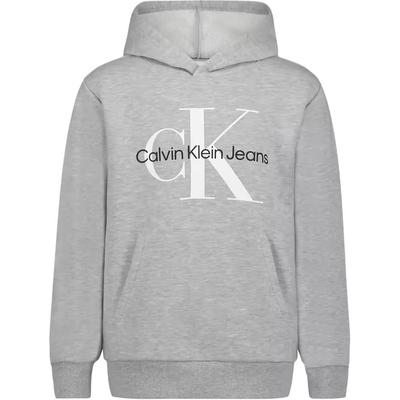 Calvin Klein Moletom Estampado com Letras Confortável com Capuz Moletoms Infantis CKFIB04F-095