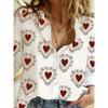 Fashion Women's Shirts Summer Leopard 3D Printed Women's Long Sleeve Tops Spring Autumn Casual Loose Tops Long Sleeve Shirt
