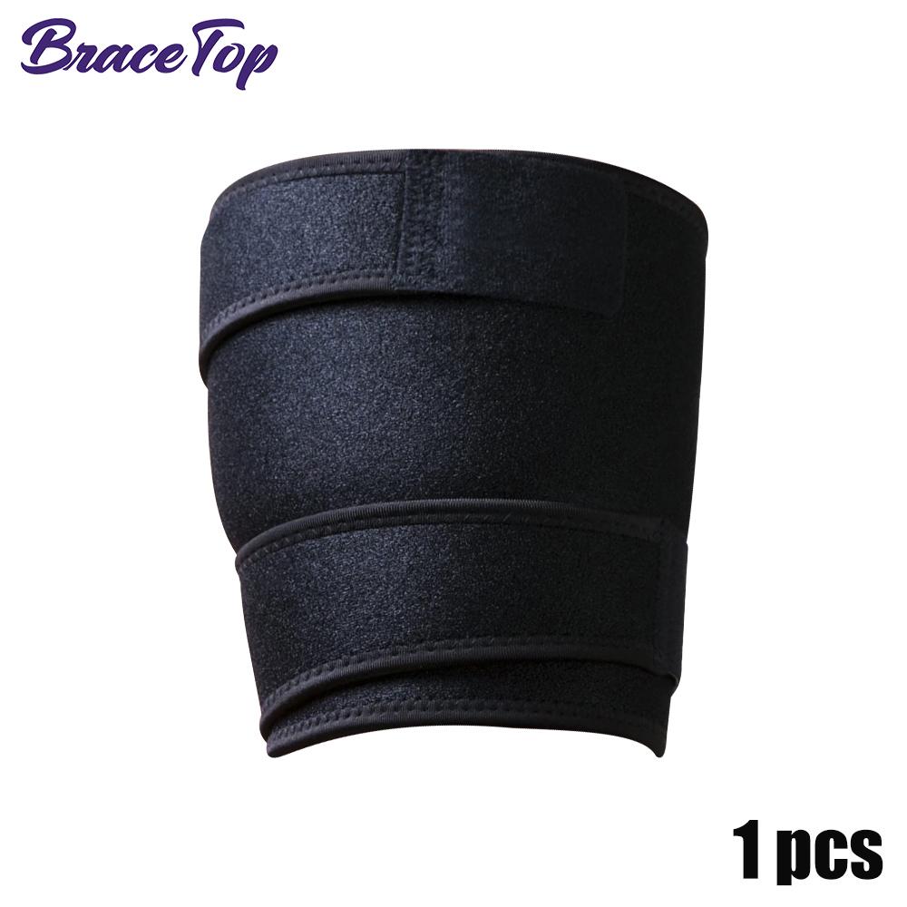 

Durable And Safe Bracetop Thigh Brace Support Hamstring Wrap Compression Sleeve Trimmer For Pulled Hamstring Muscle Sprains Strains Quadriceps