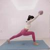 Mini palla da yoga per pilates, palla da yoga per glutei, attrezzatura per il fitness, palla antideflagrante per ginnastica, palla con morsetto per le gambe, palla elastica