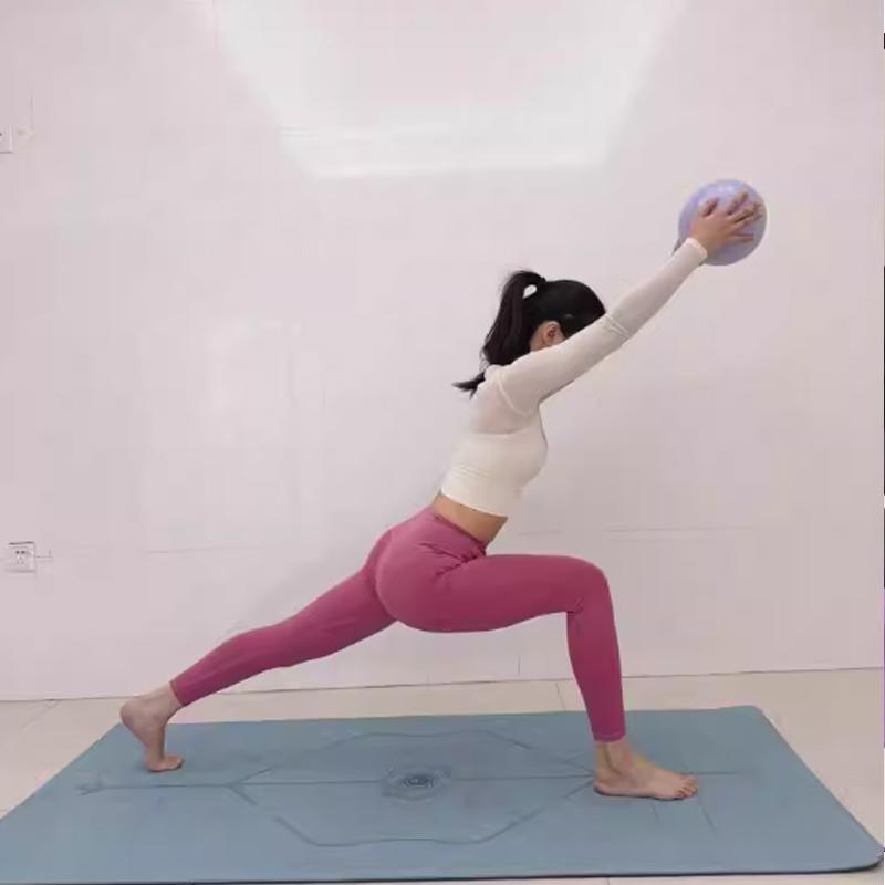 Mini palla da yoga per pilates, palla da yoga per glutei, attrezzatura per il fitness, palla antideflagrante per ginnastica, palla con morsetto per le gambe, palla elastica