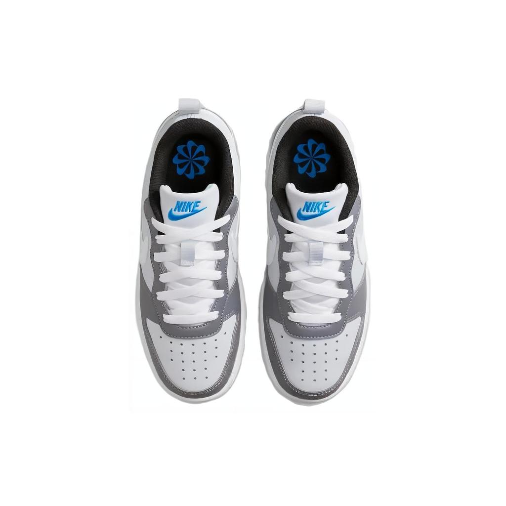 New Nike Court Borough Low Recraft 'Platinum Cool Grey Photo Blue' GS DV5456-019