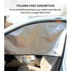 Universal Magnetic Car Sunshade: Rear Row Diamond Pattern for Child Sun Protection & Heat Insulation