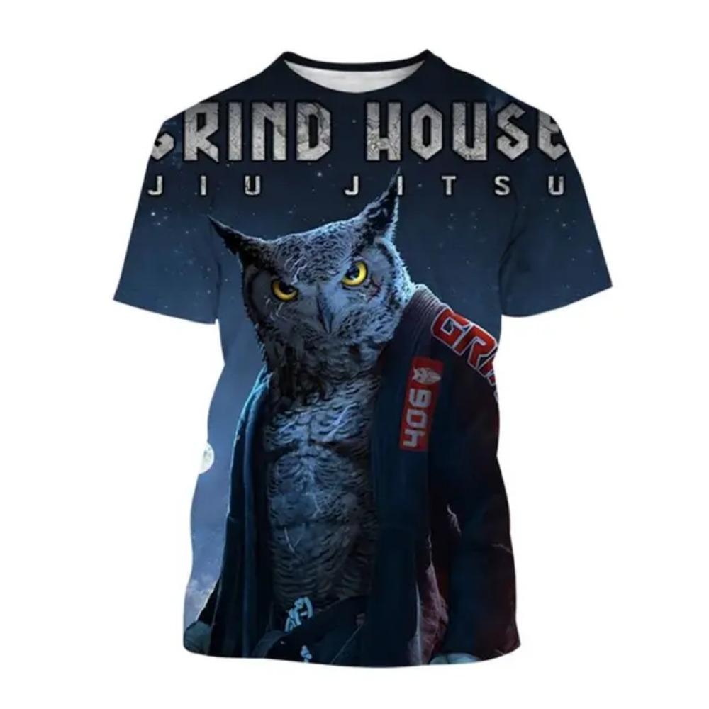 Men's Shirt Jujitsu Enthusiast Wrestle Clothing Funny Animal T Shirt For Men Summer Oversized Top Casual O-neck Short Sleeve