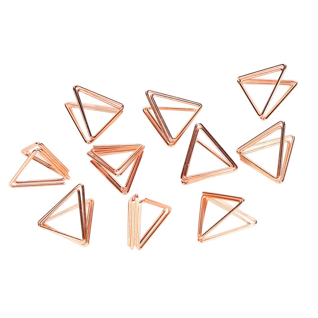 20PCS Mini Paperclip Iron Wire Triangle Portable Business Card Holder File Notebook Clip