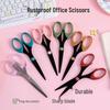 Rustproof Stainless Steel Scissors - Handmade, Colorful Macaron Shades, Ideal for Students and Office Use