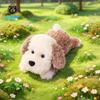 Cute Puppy Plush Toy Pillow With Pp Cotton Filling For Kids And Adults