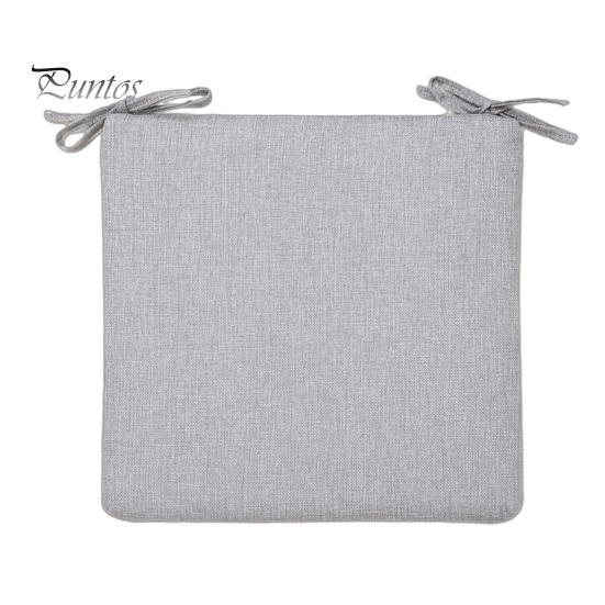 Natural Texture Seat Cushion Office Chair with Ties, Ultra Soft Square Cushion, 15.75"x15.75" for Breathable Washable Pad Dining Chair, Home