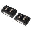 2Pcs Single Phase Bridge Rectifier 100A 1600V 4 Terminals Current Conversion Module Waterproof Black