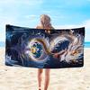 Toalla de Playa de Microfibra Extra Grande con Diseño de Dragón, Muy Absorbente para Playa Piscina Buceo Surf Yoga