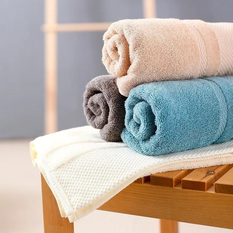 1pcs Fashion Beach Towel Highly Absorbent Home Textile Face Towel Adults Bathroom Soft Cotton Household Handy Use Soft Towel