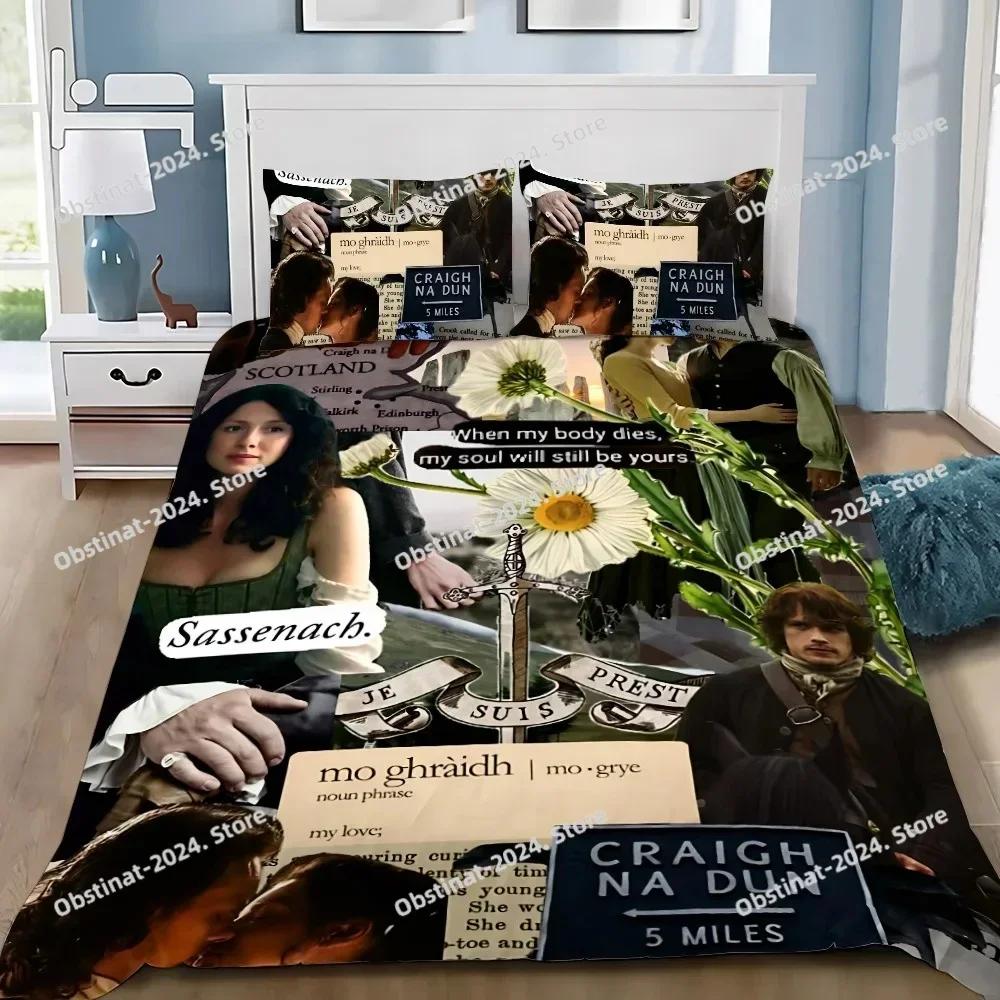 Duvet Pillowcase Bedding Set Adult Boy OUTLANDERS Jamie Fraser Girl Bedroom Decoration Children Gift Single Double Large Size