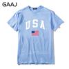 GAAJ USA America Flag Men T Shirt Top High Quality 100 Cotton Tshirts For Man Tshirt Printed Brand Clothing Casual Streetwear