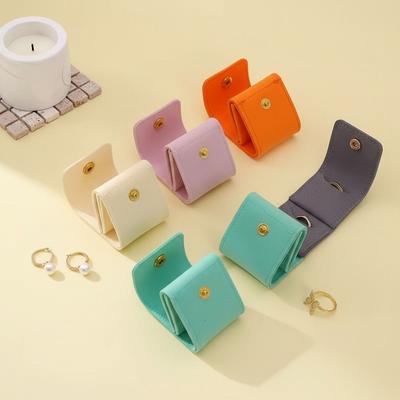 Flip Cover Jewelry Storage Bag Simple Storage Case New Foldable Necklace Ring Packing Bag  Travel