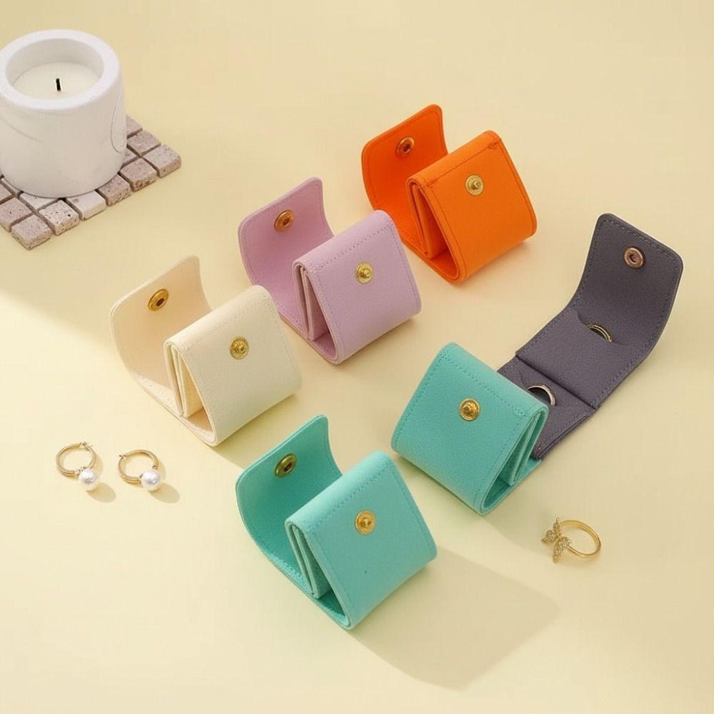 Flip Cover Jewelry Storage Bag Mini Storage Case  Jewelry Organizer