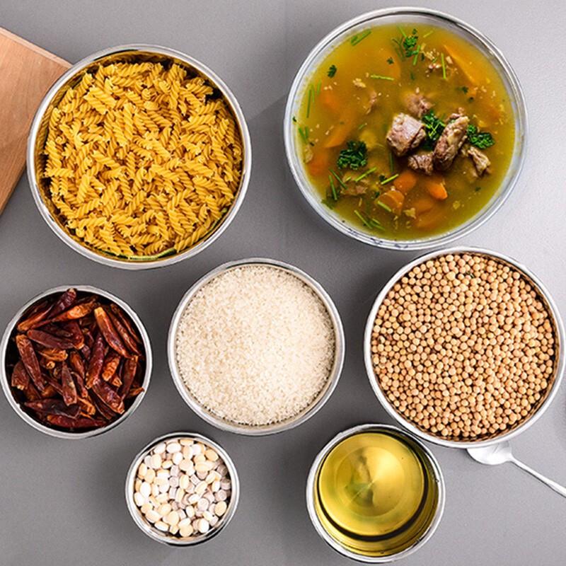 Stainless Steel Round Storage Container