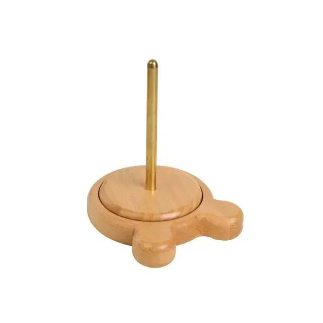 Wooden Yarn Holder Spinning Knitting Tools Beginner Crochet Accessories Stand Sewing Thread Spool Wool Ball Winder Stand Tool
