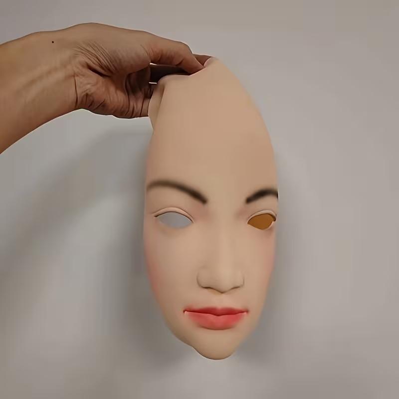 Realistische weibliche Gesichtsmaske für Partykostüme, geeignet für Maskeraden-Requisiten