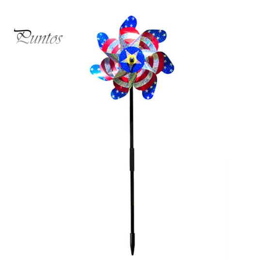 

Садовая ветряная мельница, дизайн американского флага, светоотражающая вертушка для ветра, украшение сада, патриотические вертушки, водонепроницаемая ветряная мельница для отпугивания птиц для независимости разноцветный