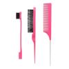 3pcs/set Hair Coloring Brushes Combs Pointed Tail Hairdressing Comb Double Comb Three Rows of Styling Brush Eyebrow Brush Tools