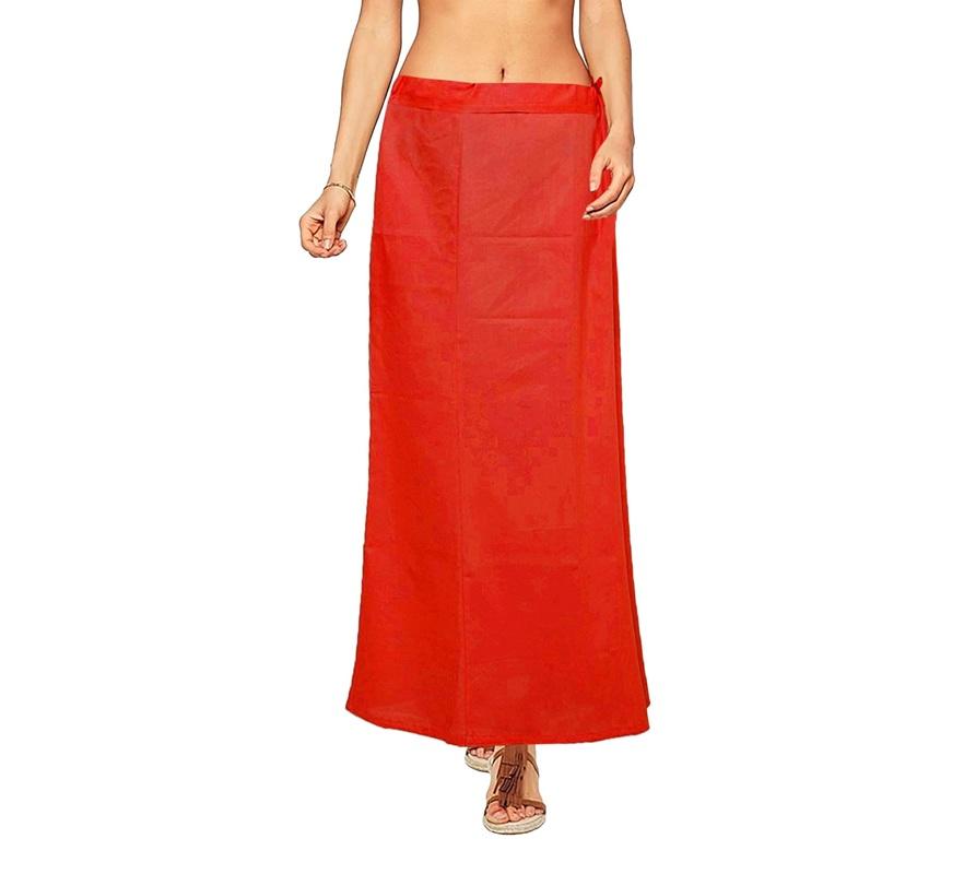 TreegoArt Fashion Fashion Women's Cotton Petticoat Saree Underskirt Sari Underwear Free Size Adjustable