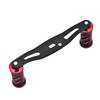 Fishing Reel Handle Carbon Fiber Frame with Fittings Replace Parts 95mm (Black Red)