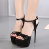 Large size shoes spring and autumn new wind platform water table fish mouth sandals fine high heels women's shoes