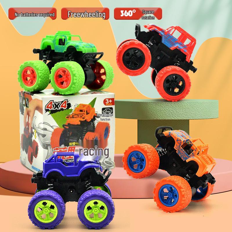 Children's Four-Wheel Drive Stunt Excavator Toy Car