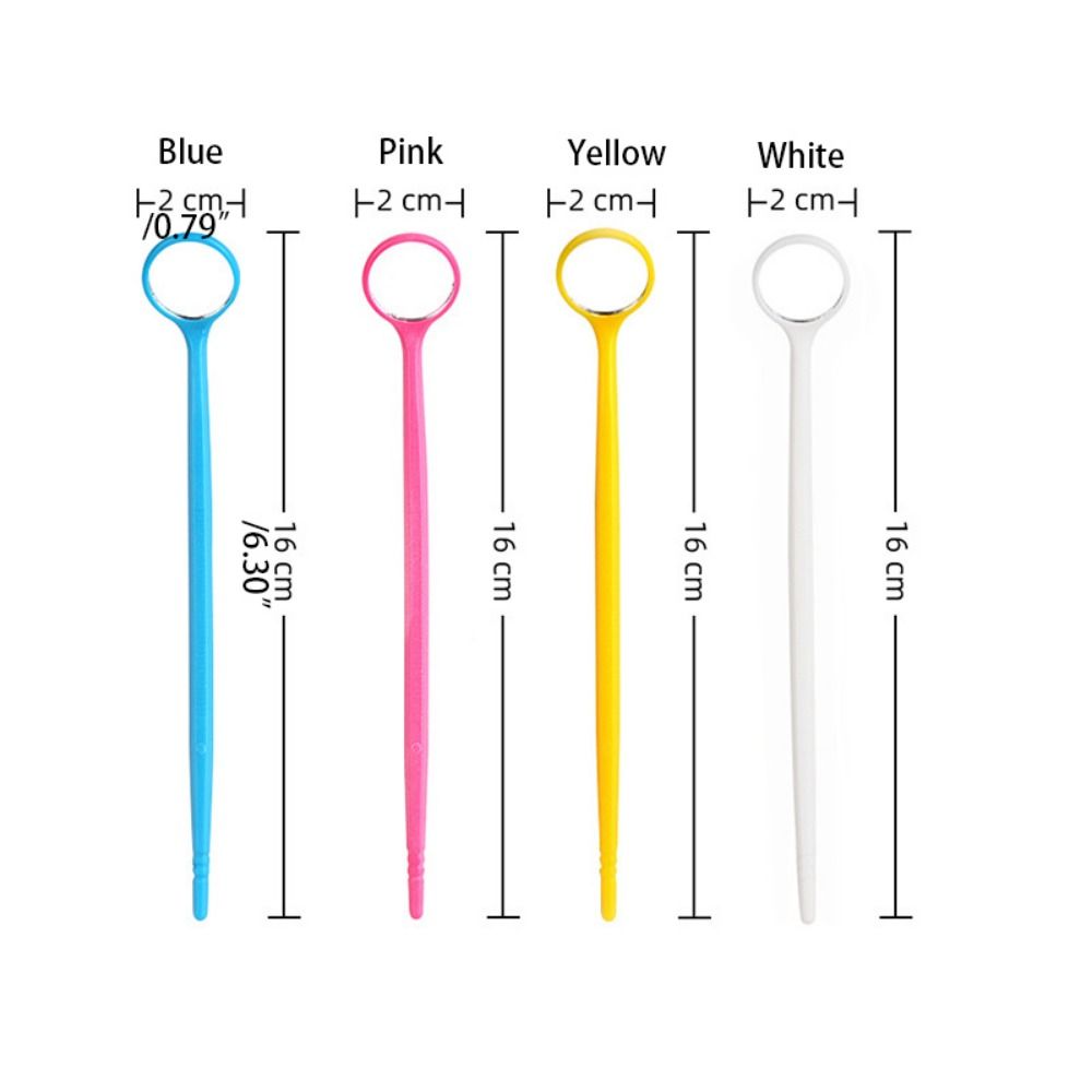 Simple Disposable Mouth Mirror Non-slip Safety Plastic Dental Tooth Mirror Anti-fog Inspection Mirror Dentist Tool