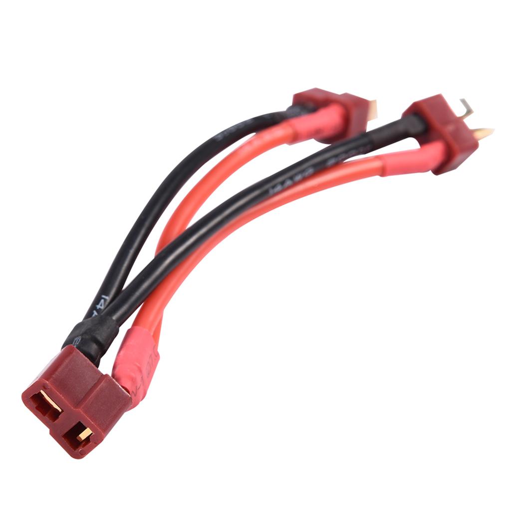 Connecteur Adaptateur Parallèle pour Pack Batterie Lipo RC Prise T 1 Femelle vers 2 Mâles Câble 14AWG