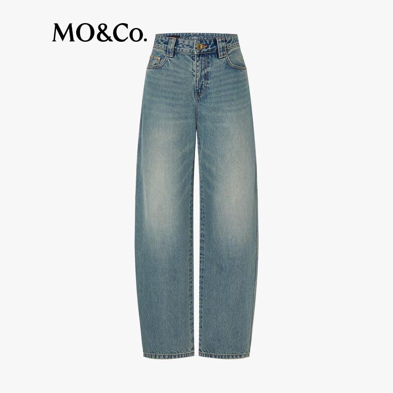 MO&Co. Washed Mid-Low Waist Jeans