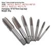 Seven-Piece M3-M12 Hand Tap Set with Square Handle for Internal Threading