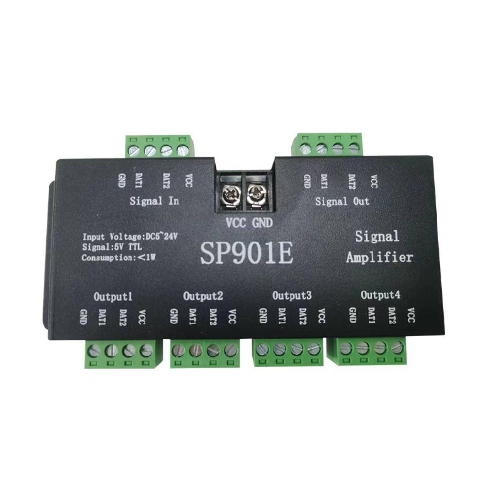 

DC12-24V SP901E Signal Amplifier Individually SPI Signal Enhanced WS2812B WS2811 WS2813