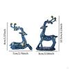 Car Ornaments for Dashboard Automotive Accessories Reindeer Statues Interior Ornament