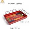 Wooden Tray for Serving- Handcrafted & Hand-Painted for Kitchen/Table & Home Decor/Dinning/Gifts/Restaurants/Living Room/Coffee Table 30Cm