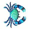 1PC Crab Iron wall decoration, suitable for garden, living room, kitchen, dining area, porch, terrace decoration, bar wall decoration