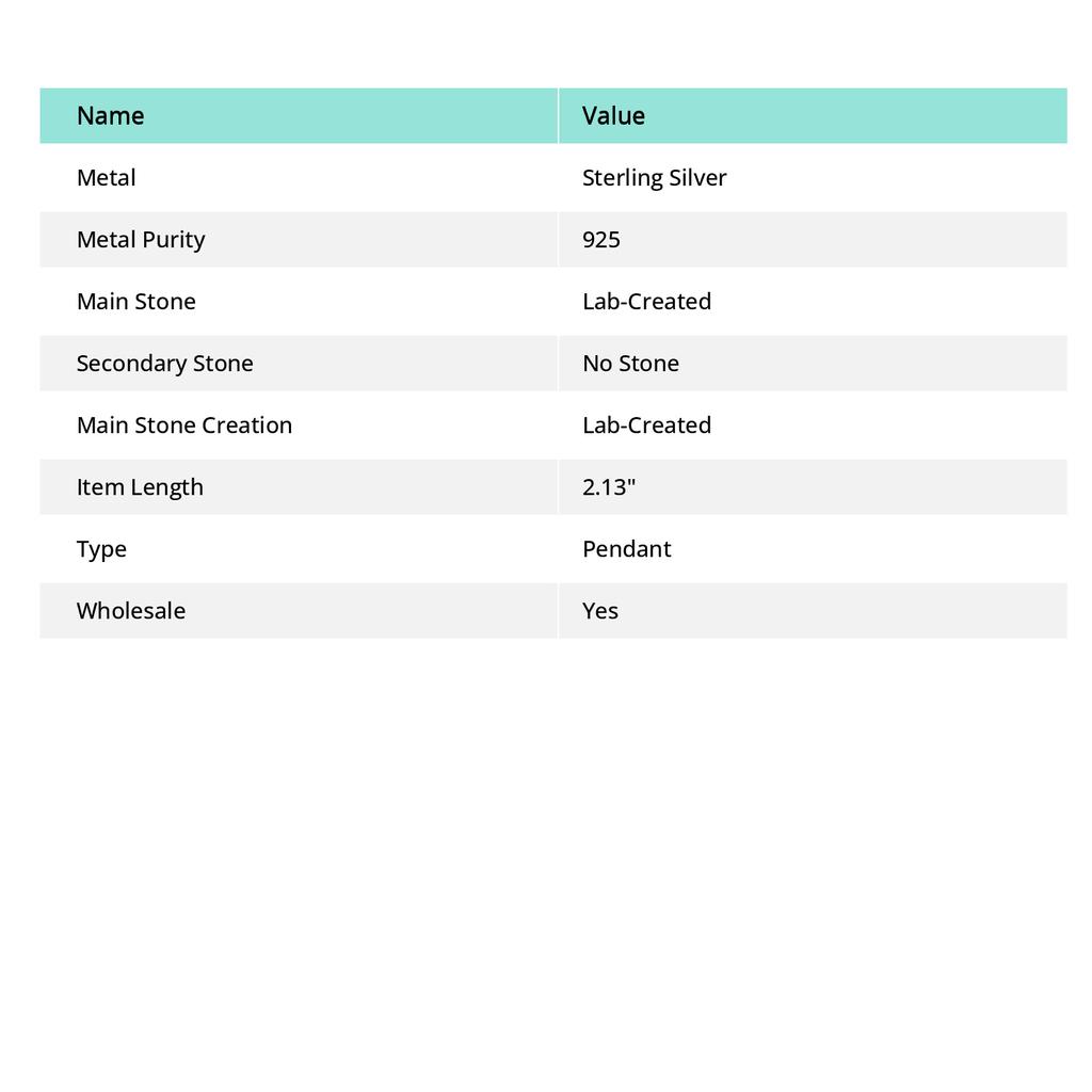 Natürlicher Rubin-Fuchsit-Edelstein, handgefertigter Anhänger aus 925er Sterlingsilber, 5,4 cm, t3o43