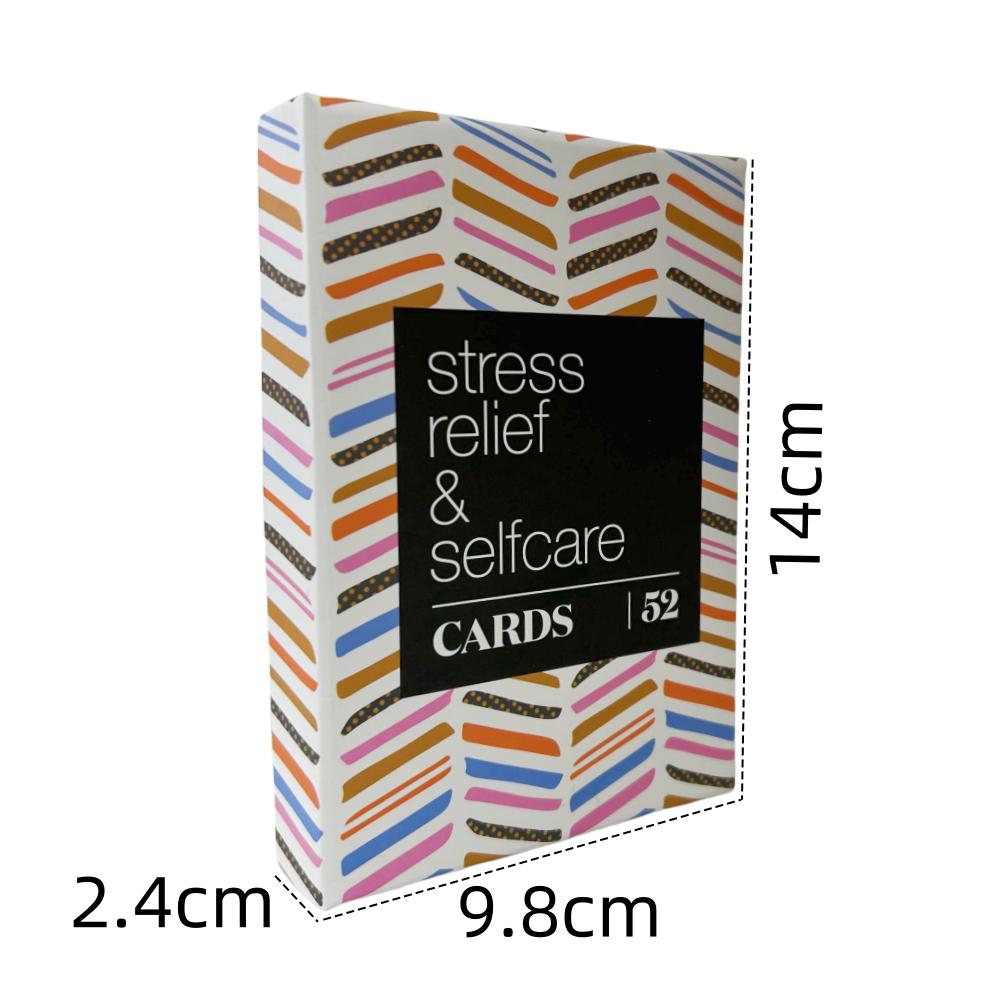 52 Stress Less & Self Care Cards Game Mindfulness Meditation Exercises Anxiety Relief Relaxation