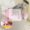 Cat Toilet Training Kit System Teach To Use Reusable Cat Sandbox Toilet Seat Cat Training Seat Tool