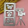 Vintage Kamera Film Papier Kunst Design Muster Metall Stanzformen DIY Scrapbooking Präge Schablone Papier Handwerk Album Vorlage