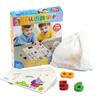 1-10 Digital Wooden Toys 10pcs Card Matching 3D Puzzle Kids Early Learning Cartoon Animal Math Puzzl