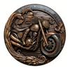 Vintage D Tłoczony Okrągły Metalowy Znak Motocyklowy Zestaw Retro Biker Chopper Dekoracja Ścienna do Garażu Jaskini Mężczyzny Baru Pubu Entuzjasta Motocykli