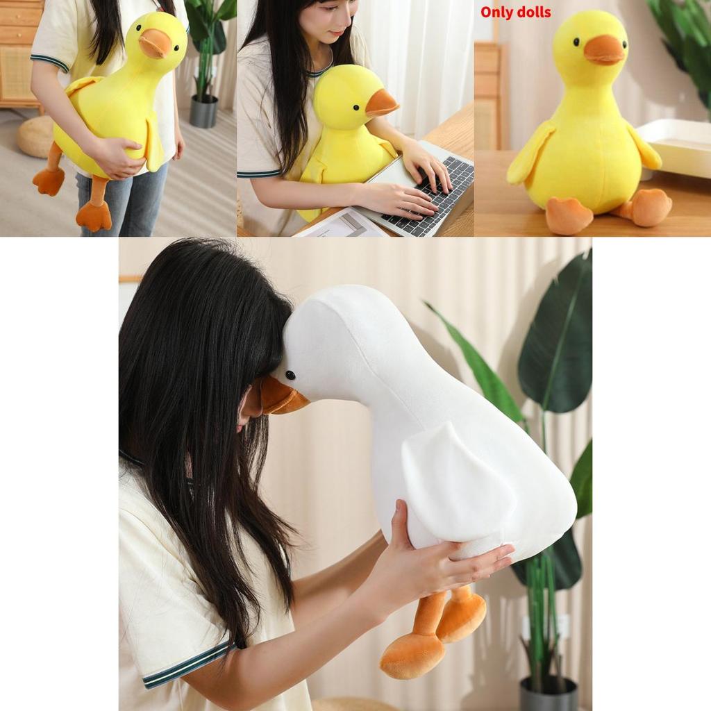 Plush Animal Toy White Duck Soft Stuffed Doll Childrens Comforter Gift