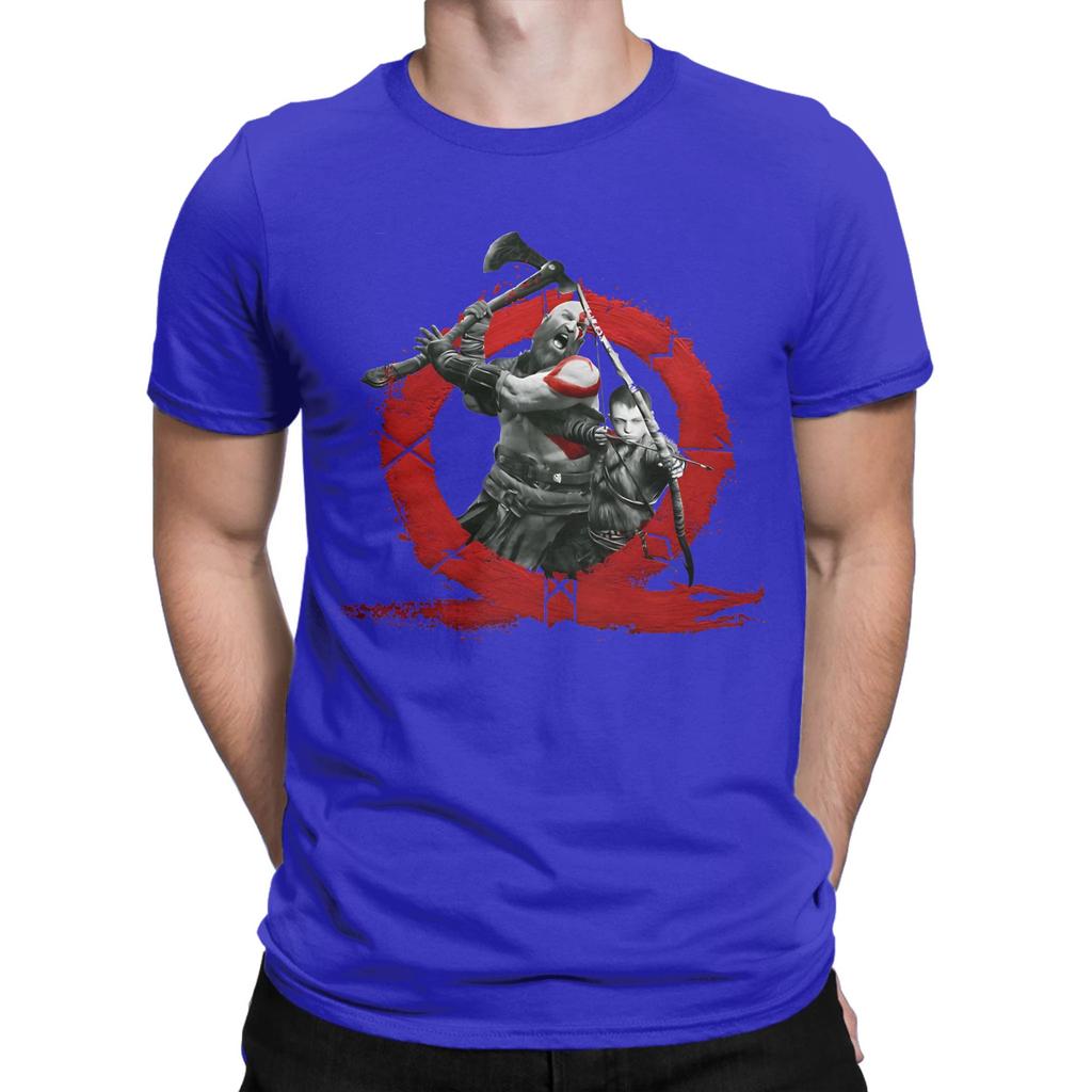 Kratos And Atreus Graphic 100 Cotton Tshirt God Of War Tops Tees For Unisex