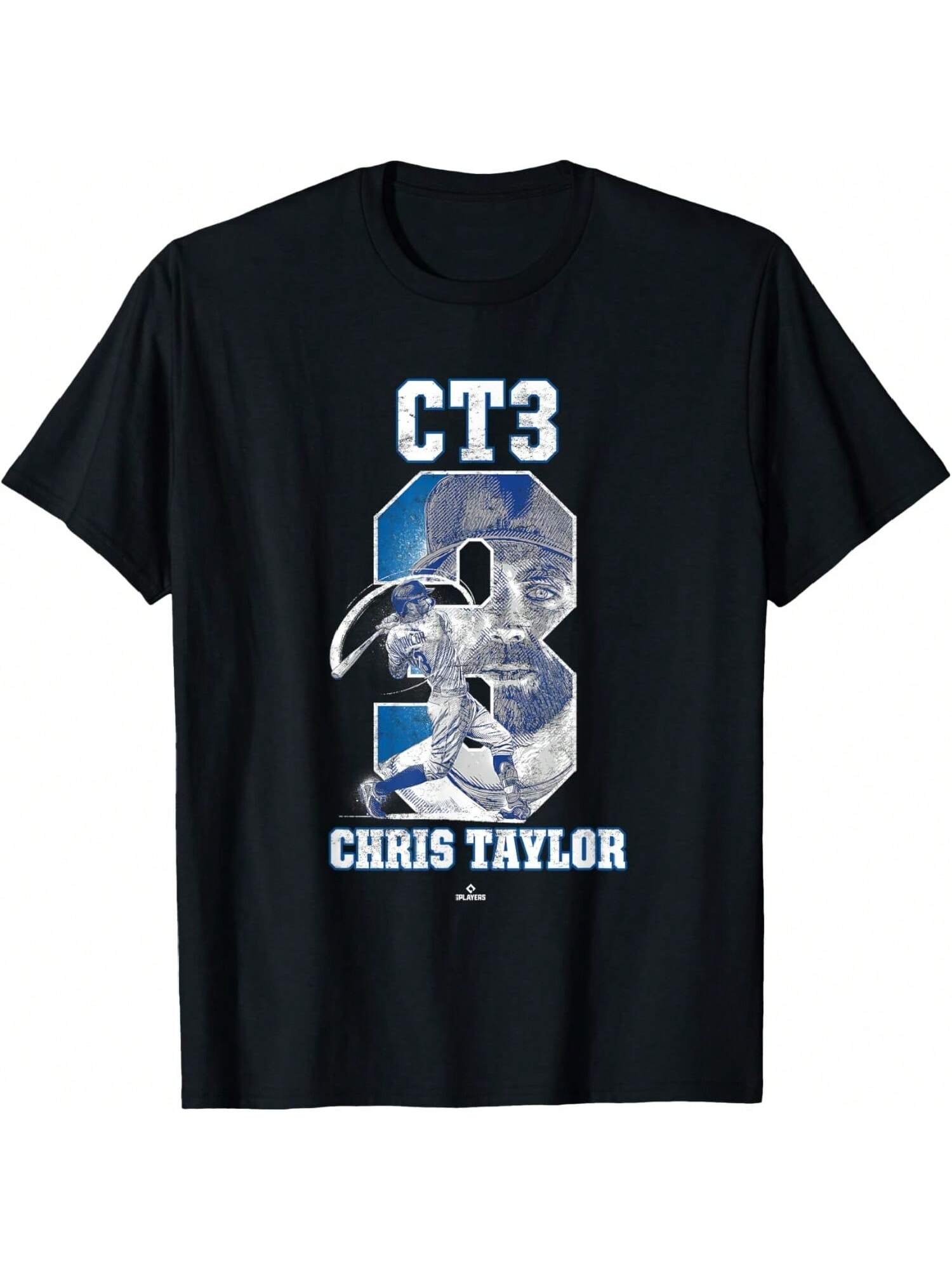 BallPark MVP unisex s CT3 Chris Taylor Los Angeles California MLBPA T-Shirt - Black, Small S разноцветный
