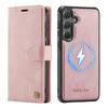 AUTSPACE A05 For Samsung Galaxy S25/S24 Case Wallet Stand Detachable Leather Magnetic Phone Cover