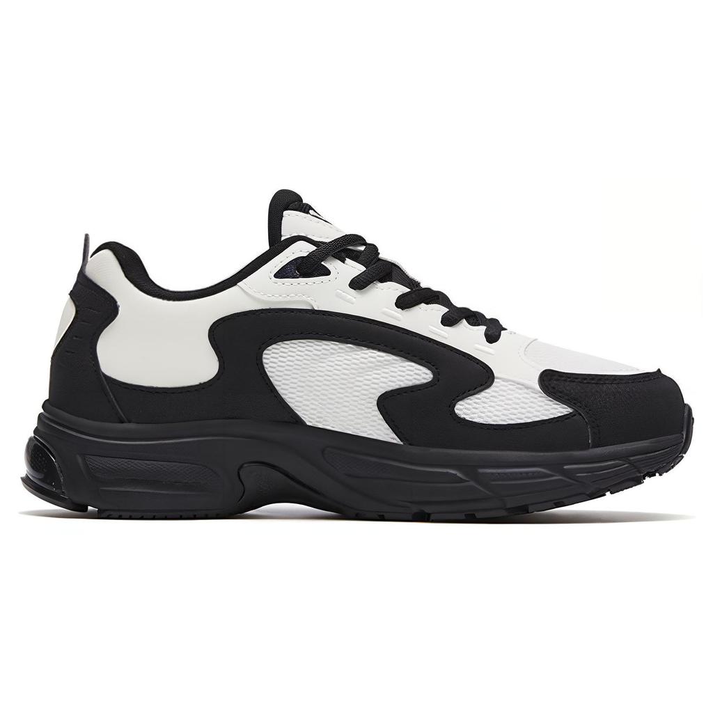 Anta Comfortable Shock Absorbing Non-Slip Durable Low-Top Running Shoes Women Sneakers White Black 122315503-8