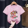 Christmas Day Fashion Christmas Crew 2026 Graphic Print Cute Boy/Girl Tshirt Christmas Festival Short Sleeve Casual Tshirt Tops